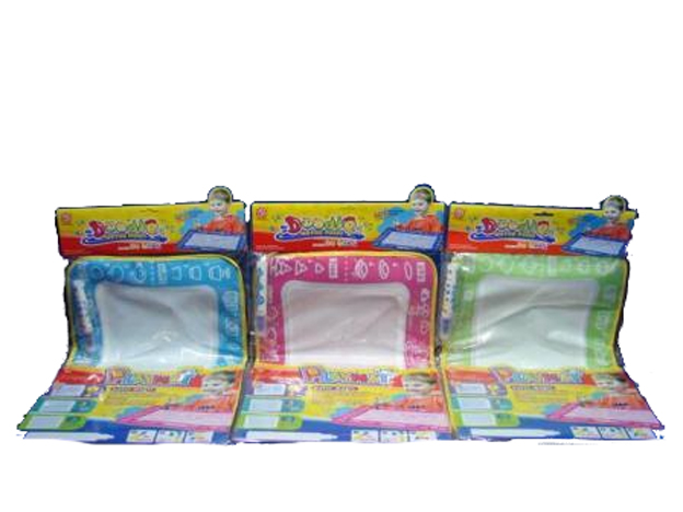 Коврик для рисования НХ110А/В/С (96шт/2) 3вида,водяной маркер,рис,исчезает,в пакете 30см (КИ)