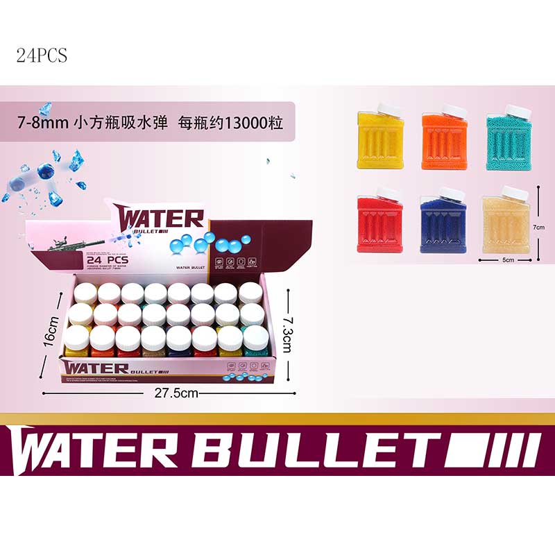 Кульки арт. 880 (384шт/2) гелеві, 6кольорів,24шт у дисплей боксі 27,5*16*7,3см,(КІ)