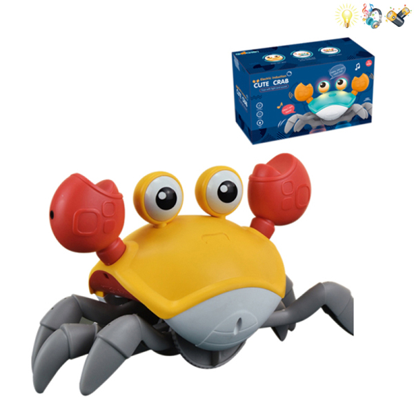 Краб музичний QC-1Y (60) індукційне керування,світло,звук (23*13*14см) в коробці		