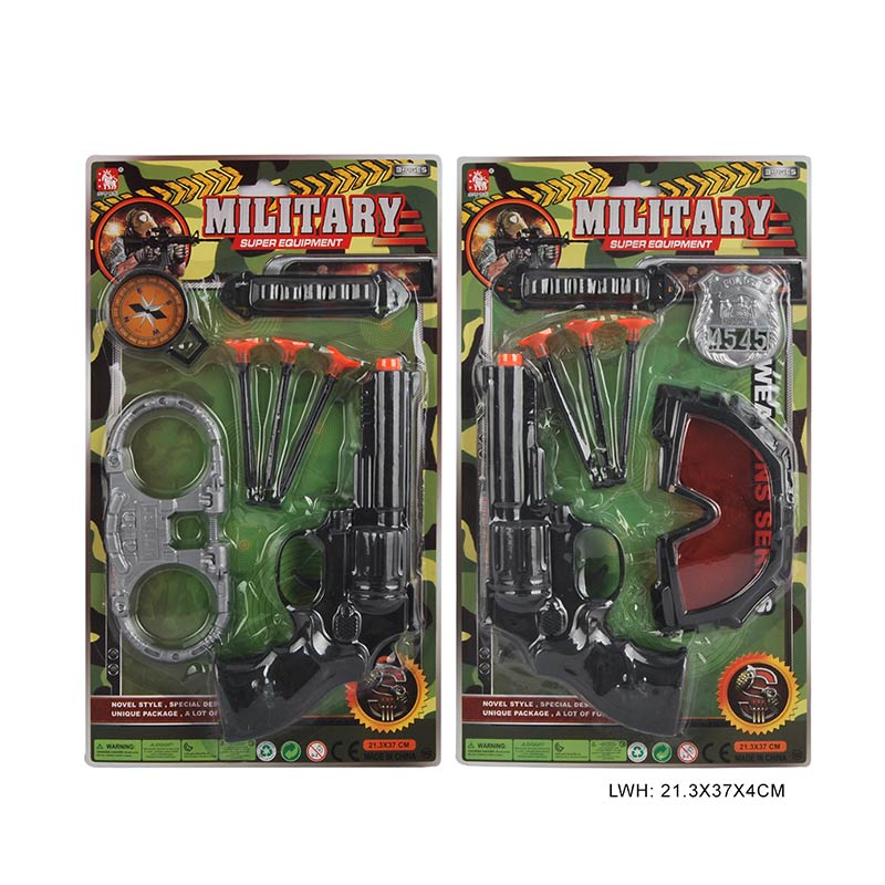 Поліцейський набір арт. 2121-16 (144шт/2) пістолет, 3 стріли на присосці планш. 21,3*37*4см(КІ)