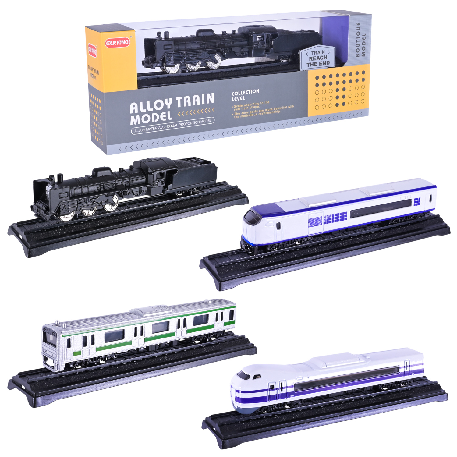 Потяг арт. A3201 (1079) (72шт) 4кольори, короб. 23,7*9*4,3см(КІ)