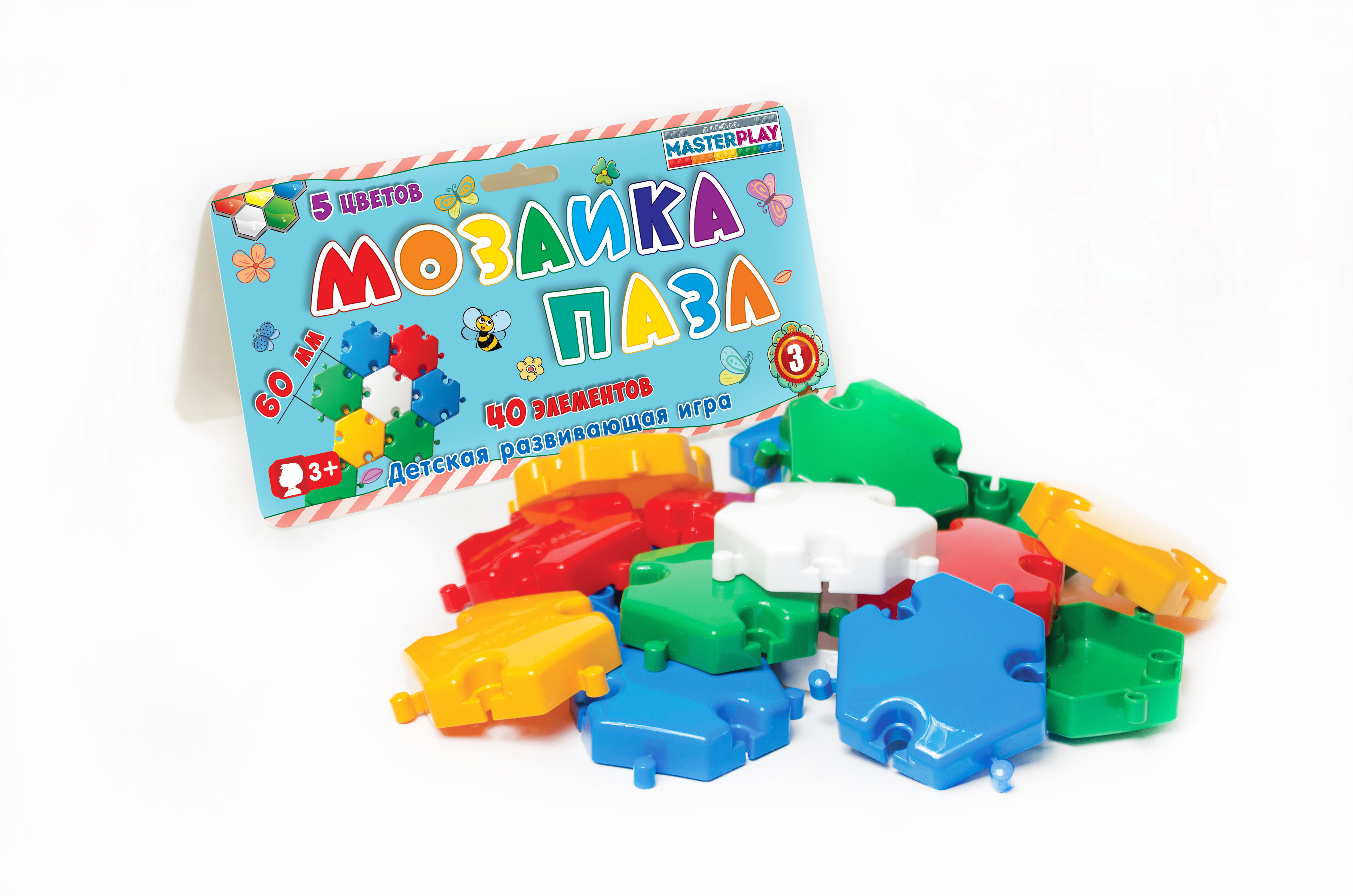 Мозаїка-пазли №3 (Ø60мм - 40 елементів)