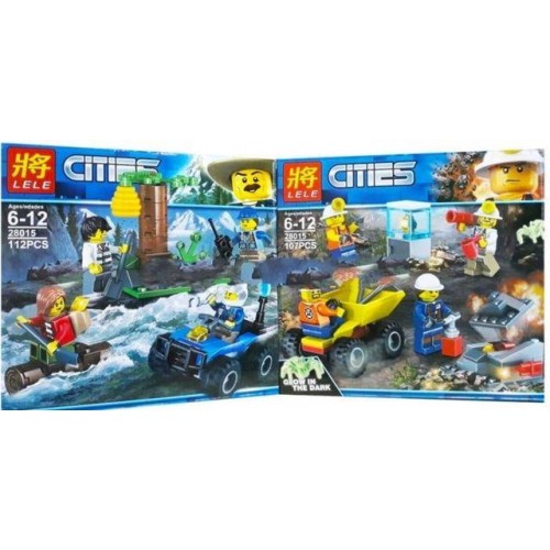 Конструктор (коробка, 2 види) 107дет. 28015 р.19,5*19*5,5см.(Мас)