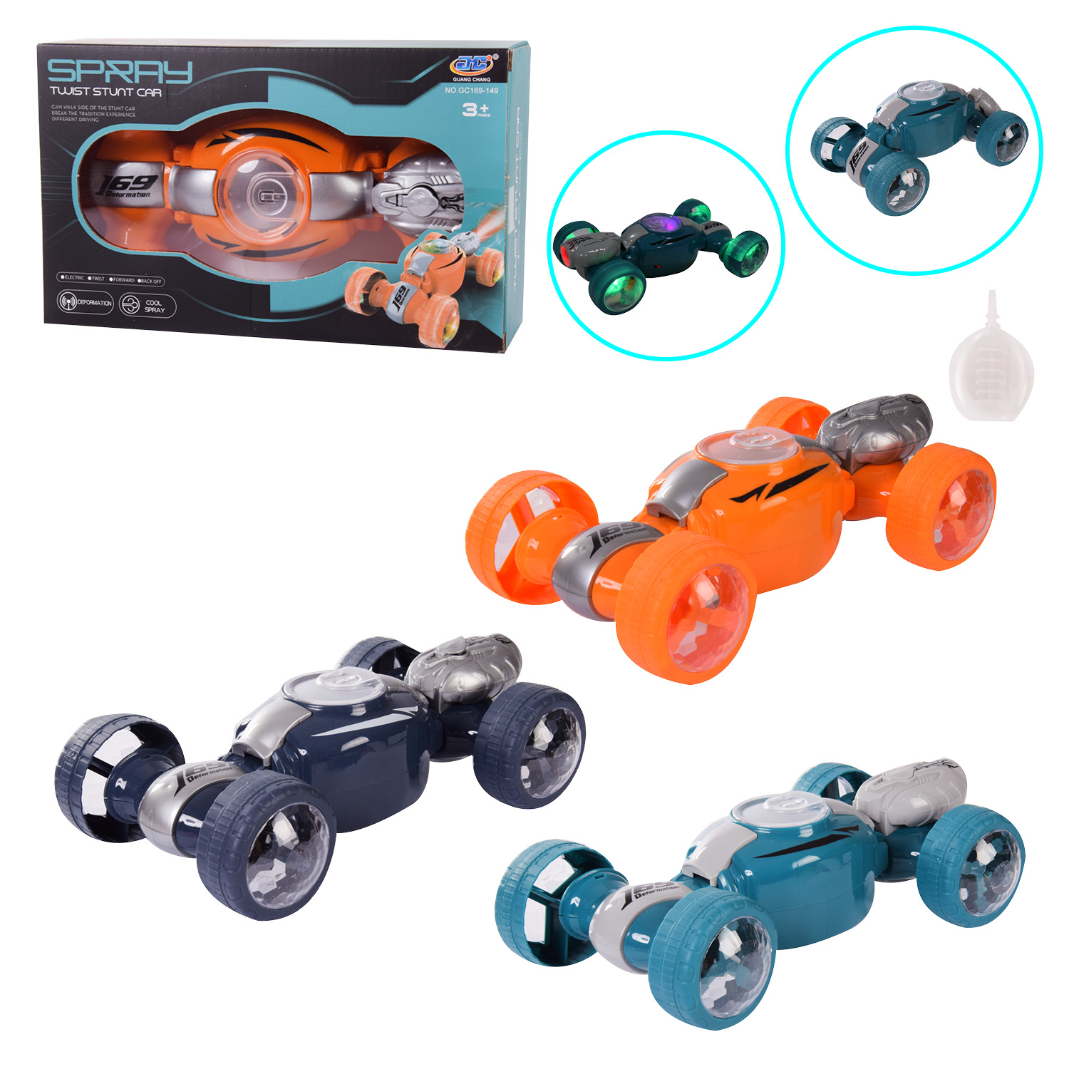 Перевертиш арт. GC169-149 (84шт/2) 3 кольори, короб. 14,5 * 8 * 24см(КІ)