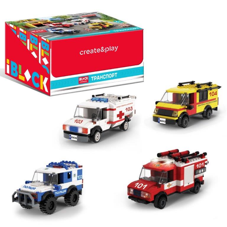 Конструктор PL-921-437  IBLOCK ТРАНСПОРТ,159-187дет,(КІ)