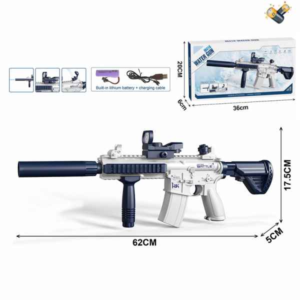 Водяний автомат CY012 (18шт) M416, акумулятор 3.7V, USB-кабель (36*6*20см) в коробці		