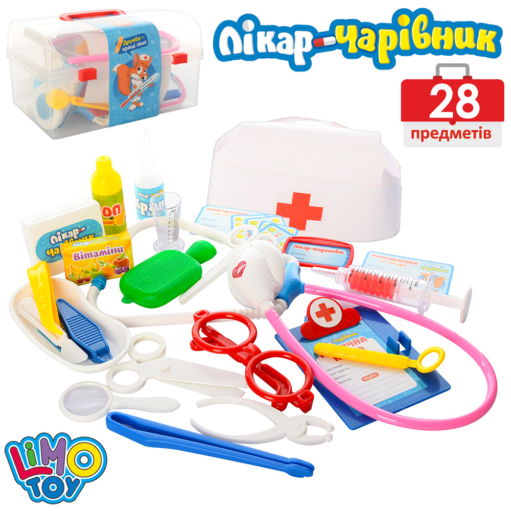 Лікар M 0459 U/R (48шт) 28 предметів, у валізі, 21-12-12см		