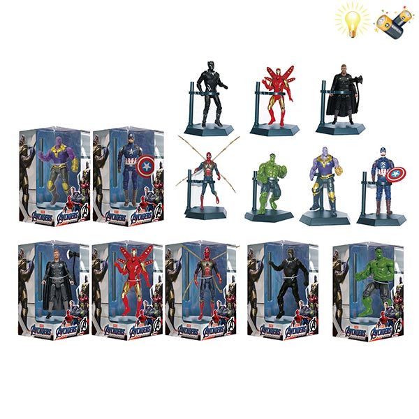 ГероЇ зі світлом 7 видів LB22020-1S 14*24*14см (192/2)