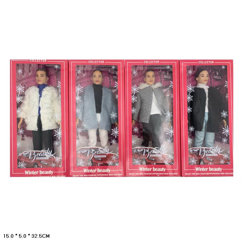 Кукла 9228-C (60шт/2) 4 вида,в зимней одежде, в кор.15*5*32,5 см(КИ)