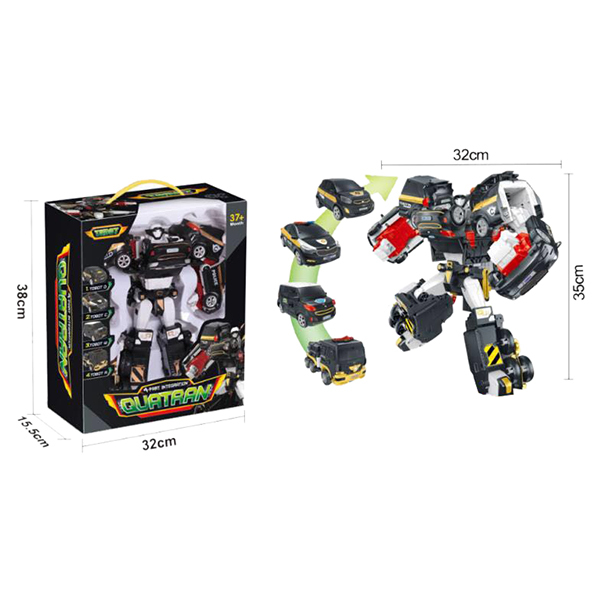 Трансформер 508 (12/2шт) Tobot Quatran 4в1 (38*18*32см) у коробці		