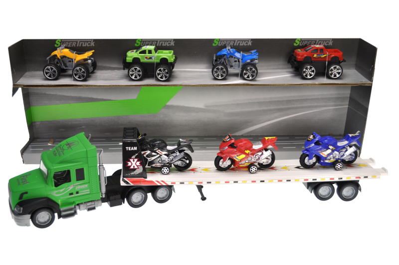 Автовоз інерційний з машинками в коробці JS898-57B р.62*9*21,5см	(Мас)