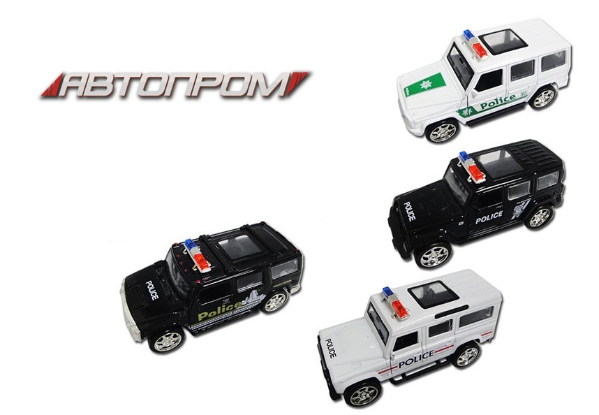 Машина металл 3653 (96шт/2),1:32-36,4 вида, батар., свет, откр.двери, в кор. 15*6,7*7см(КИ)