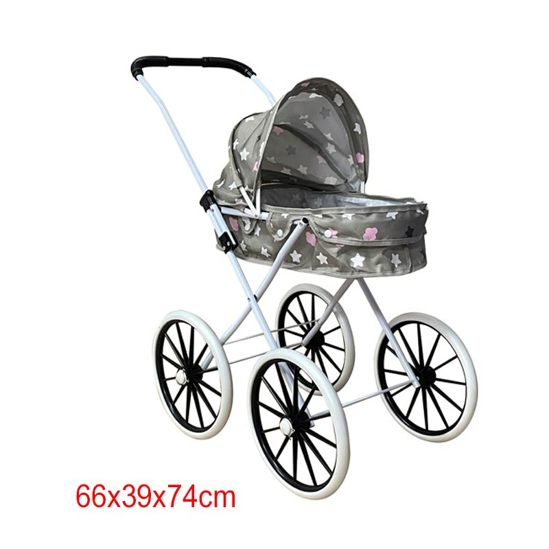 Коляска мет. арт. DL502C-11 (24шт/2) зимова, великі колеса пакет 66*70*34см(КІ)