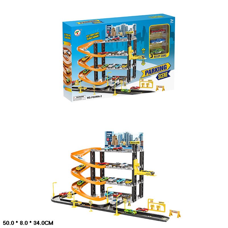 Паркінг арт. P8199A-2 (12шт) 4-х рівневий,машинки у короб.50*34*8см(КІ)