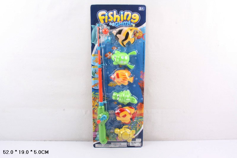 Рибалка арт. 2289B (120шт/2) вудка, 6 рибок,  планшет 52*5*19см.(КІ)