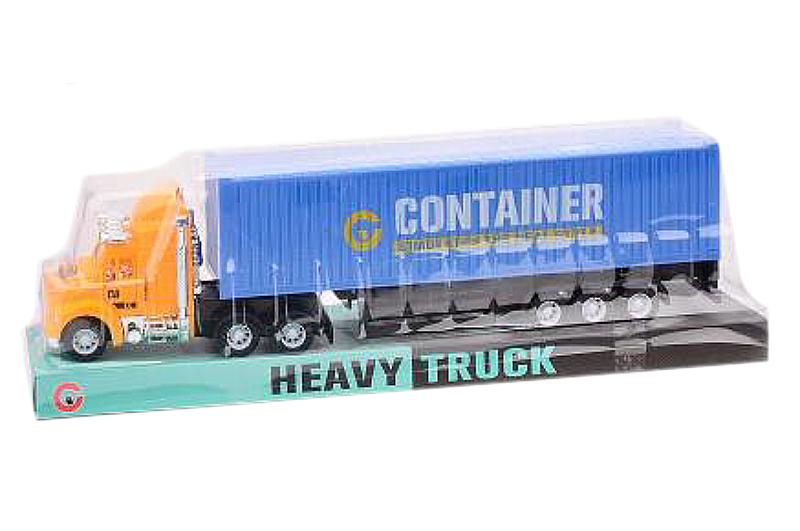 Вантажівка контейнеровоз інерційна в ковпаку 99A1 р.35*8,5*11,5см(Мас)