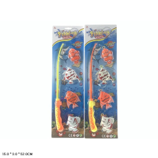 Рибалка арт. 2202 (144шт/2) 2 види мікс, вудка, 4 рибки,  планшет 15*3*52см.(КІ)