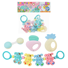 Брязкальце на коляску арт. YQ167 (144шт) набір +брязк.в ручку, пакет. 24*5*28см(КІ)