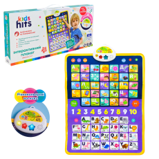 Плакат навч "Абетка 2 в1" арт.KH07/003 (30шт) плакат УКР.мова 45*60см.,у короб. 46,5*5*21.5см.(КІ)