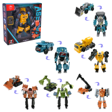 Робот арт. 908-2B1/2/3/4/5/6 (72шт/2)   6видів, будтехніка, короб. 16*16*8см(КІ)