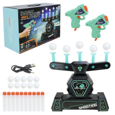 Тір арт. 3362 (24шт/2) батар,світиться в темряві, м'які кулі, кульки, мішені, короб. 33*13*21,5(КІ)