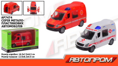 Машина мет.  арт. AP7474 (120шт/2) короб. 16,5*9,5*6,5см(КІ)