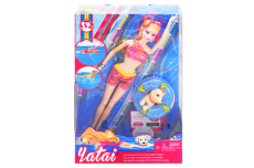 Лялька на морі з собачкою, в коробці YT09-2 р.20*33,5*6см(Мас)