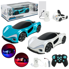 Машина р/к арт.PM3419 (18шт/2)"POWERMOTORS"2 кольори,пар акум,світло,звук,заряд.станція,у короб.(КІ)