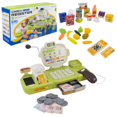 Каса арт.889-315(24шт) батар.звук,касовий апарат,сканер,продукти, гроші, банківська карта,(КІ)