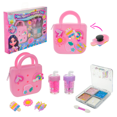 Косметика набір арт.T296 (24шт/4)сумочка, піни, блиск для губ, тні, аксес короб. 24,5*3*19,5см(КІ)