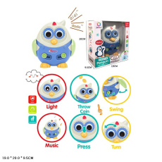 Тварина муз. пінгвін арт. 25875E (72шт) батар.,короб. 19*20*9,5см(КІ)