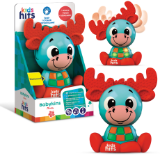 Муз розв.Чарівні звірята  арт. KH10/001 (24шт)"Лось",батар,вуха клацають, рухаються,світл,(КІ)