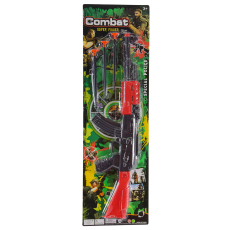 Військовий набір арт. 620-23 (192шт/2) автомат, 3 стріли на присосці, планш. 57*3*17см(КІ)