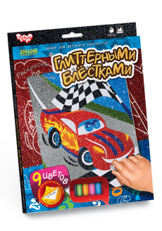 Набір для творчості "Розмальовка глітер" міні (Пок)