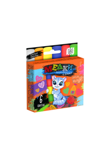 "Крейда для малювання на асфальті" тонка 6 шт укр. (60)(Пок)