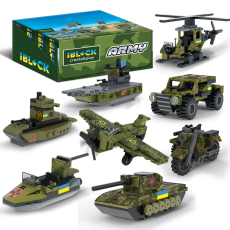 Конструктор IBLOCK арт.PL-921-424 (48шт) Армія, 30-90дет.,8видів, р-р уп-ки 16*5*13(КІ)