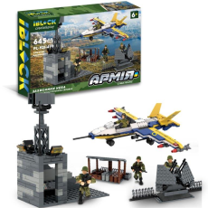 Конструктор IBLOCK арт.PL-921-499 (12шт)Армія,ЗАХИСНИКИ НЕБА,645дет, 4 фігурки, короб. 46*28.5*6(КІ)