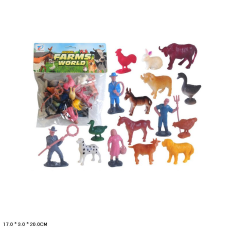 Тварини арт. 666A-2 (240шт/2) домашні, 16 шт у пакеті 17*3*20см(КІ)
