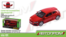 Машина мет.  арт. 4350 (96шт/2) 1:38 Volkswagen Scirocco  R,відкр..двері, короб.  14,5*6,5*7(КІ)