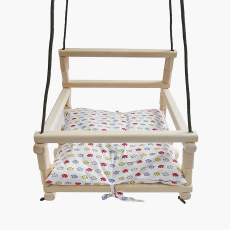 Гойдалка дерев'яна з подушкою (30х30)