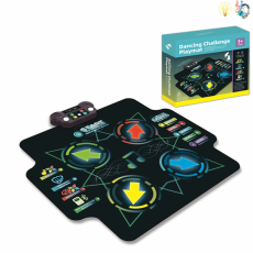 Танцювальний килимок YQ3310 (12шт) бат.,світло,звук,розмір 102*90см ,Bluetooth,у коробці (39*34*11см