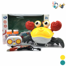 Мильний краб Р/К YDF9802R (24ш) мильна гра,муз.,акумулятор 3.7v, в кробоці (35*15*19см)		