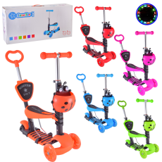 Самокат детский 3-х колёс. SC20139 (6 шт) принтованый, колеса PU со светом(КИ)