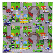 Пазлы фомовые EVA1901 (15шт) дорога 120*120 см, 4 детали, в пленке  60*60 см(КИ)