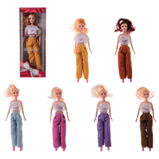 Кукла типа  A537-L1/L2 (96шт/2) 6 видов,в кор.– 12*5*32.5 см, р-р игрушки – 29 см(КИ)