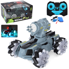 Машинка YL-47 (6шт) р/к 2,4G, акум,22см, трюкова,муз,св,стріл.кулями,USBзар,2кол,в кор, 37-21,5-20см