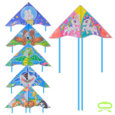 Повітряний змій арт. VZ2471 (300шт) 80 см у пакеті,6 видів(КІ)