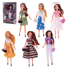 Кукла  B2025/A-F (36шт/2) 6 видов, в кор.– 22*6.5*35 см, (КИ)
