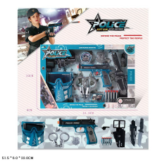 Поліцейський набір арт. 558-231 (24шт/2)   поролон.знаряди, короб. 51,5*6*33см(КІ)