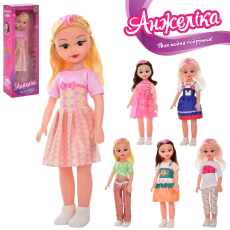 Лялька LM001 (60шт) 40см, 6видів, музика(укр), в кор-ці, 15,5-43-8,5см		